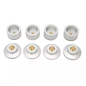 4 комплекта динамиков шипы изоляционная подставка основание подкладка алюминиевый сплав амортизация сопротивление скольжению