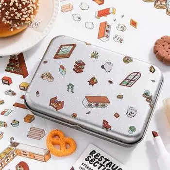 4 комплекта DIY 3D наклейки для дома с пинцетом Создайте свою собственную мини-комнату, сцену для супермаркета, кафе, ресторана, книжного магазина, наклейки для взрослых и детей, стресс A