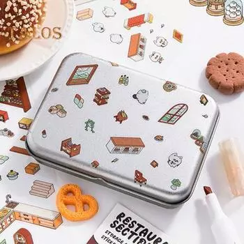 4 комплекта DIY 3D наклейки для дома с пинцетом для снятия стресса наклейки для ландшафтного дизайна Солнечная комната Библиотека Кошка Кафе Пекарня Телефон Ноутбук Декор B