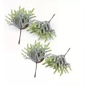 4 комплекта искусственных растений, рождественских елок, свадебных украшений для дома, аксессуаров, декоративных цветов, венков для скрапбукинга, искусственных сосновых иголок 4 Bundles