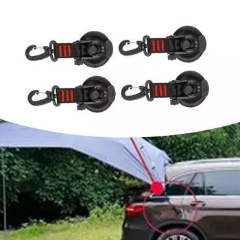 4 комплекта крючков с присосками для фиксации вещей в кемпинге и автодоме