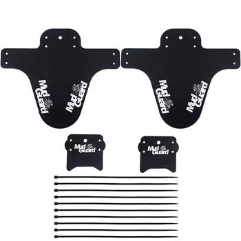 4 комплекта крыльев для горного велосипеда с 10 стяжками для переднего и заднего колеса, совместимые