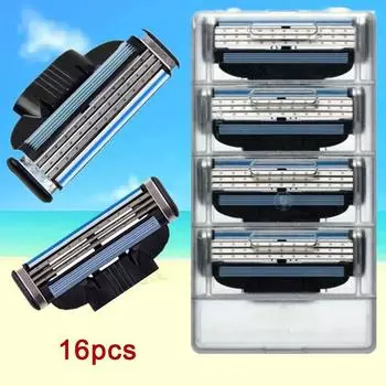 4 комплекта лезвий для бритвы MACHE 3, триммер, сменные картриджи, аксессуары для бритвенных лезвий 4PCS