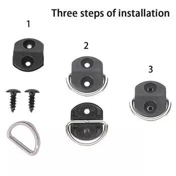 4 комплекта напольных крючков для грузовых сеток, аксессуары для багажника, напольная сетка для багажника, кольцо для крепления, подвесной комплект для крепления сетки для плоского экрана