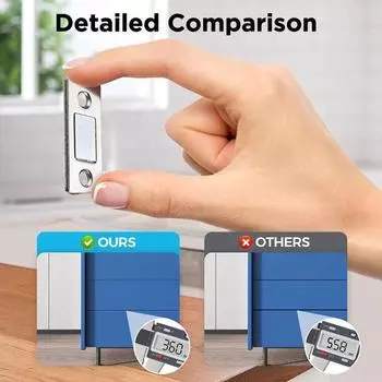 4 комплекта, простая в установке защелка для шкафа, небьющаяся, безопасная, широко используемая дверная магнитная присоска, фурнитура