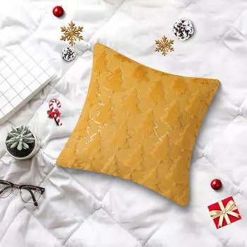 4 комплекта рождественских наволочек с принтом дерева для декора спальни Yellow