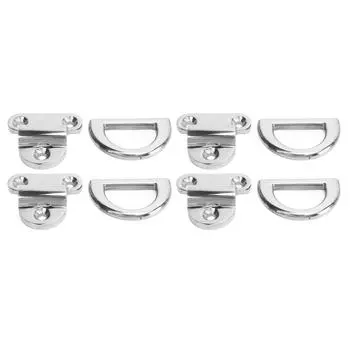 4 комплекта складных прокладок морского класса из нержавеющей стали 316, соединительные кольца D-образной формы для морского применения 8 мм