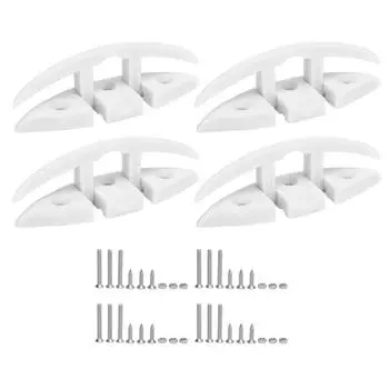 4 комплекта складных швартовочных уток 5 дюймов с 3 отверстиями из морского нейлона высокой прочности для швартовки лодок Without Installation Screws Ac