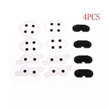 4 комплекта сменных силиконовых проводящих кнопок для контроллера Nintendo Nes