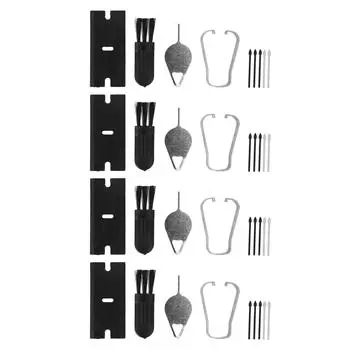 4 комплекта стилусов для Galaxy Tab S9 S9+Plus S9 Ultra S9 FE Smoothly стилус сменные наконечники черные разноцветный