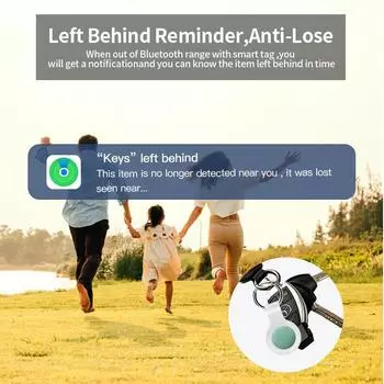 4-компонентные Bluetooth GPS смарт-метки с мягкой оболочкой для замены Airtag Anti-lose Tracker Работает с приложением Apple Find My Key Finder