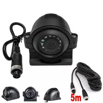 4-контактная реверсивная камера CCD, металлический корпус, 18 ИК-светодиодов, водонепроницаемость, 12–24 В