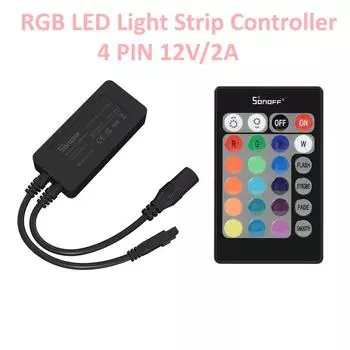4-контактный 12 В/2 А SONOFF L2-C/Spider Z для L1 L2 ЕС США RGB с регулируемой яркостью водонепроницаемый цветной гибкий контроллер светодиодной ленты Автоматизация умного дома