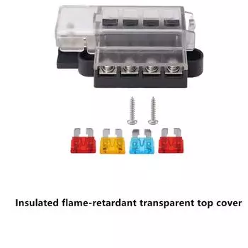 4-контактный 32 В Автомобильный Грузовой Блок Предохранителей Цепи Автоматический Выключатель Набор Ножевых Предохранителей