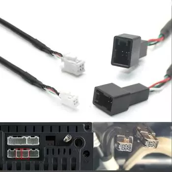 4-контактный 6-контактный кабель-адаптер жгута проводов для автомобильного радио для Mitsubishi PAJERO ASX Android мультимедийный проигрыватель