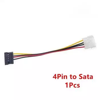 4-контактный IDE Molex на 2 3xSata Serial ATA 15-контактный SATA на 4-контактный Y-разветвитель для жесткого диска, удлинительный кабель питания 22AWG