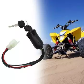 4-контактный ключ зажигания, 4 провода для 50cc 70cc 90cc 110cc 125cc Quad ATV Dirt Bike Pocket Bike Motorcycle