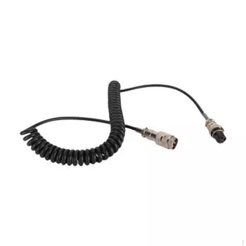 4-контактный микрофонный удлинительный кабель CB радио микрофонный шнур растяжимый медный провод с пружиной