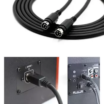4-контактный разъем DIN Male Cable для R1700BTR1600TIII 4-контактный шнур r Lossless Sound Провод широко используемый для замены провода A