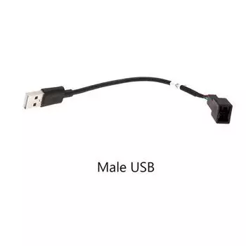 4-контактный штекер к USB штекеру Кабель-адаптер разъема для CD-радио для Mitsubishi PAJERO ASX Android Мультимедийный проигрыватель