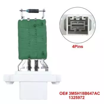 4-контактный сменный резистор вентилятора отопителя переменного тока для Ford Fiesta/Focus/Mondeo/Galaxy/Kuga