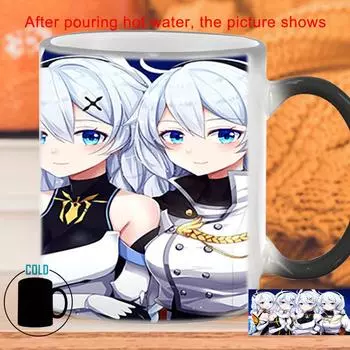 4 кружки Subdue Beauty Mug, термочувствительная чашка для чая BSKT-022, керамические кружки, кофейные чашки, индивидуальные чашки, фарфоровые кружки, бесплатная доставка, посуда для напитков 350ml