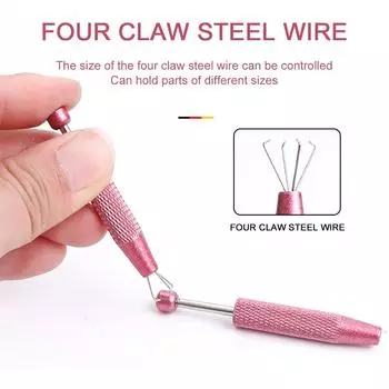 4-лапчатый пинцет держатель для ювелирных изделий алмазные камни части винты захватные инструменты захват захват ювелирный зажим для ювелирных бусин белый