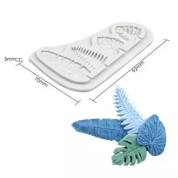 4 листа силиконовая форма для сахарного ремесла смола кекс помадка инструменты для украшения торта