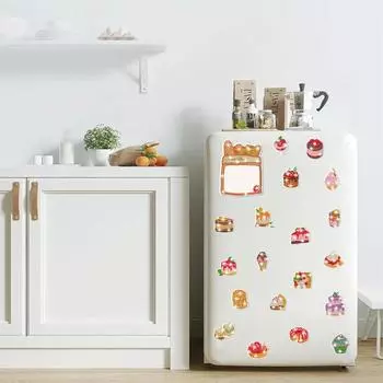 4 листа рождественских наклеек на холодильник, магниты с алмазной живописью, наклейки на холодильник с алмазной живописью для взрослых и детей, начинающих