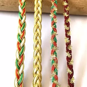 4 м/13,12 фута в каждой упаковке, золотая кривая, кружевная бейка, большие широкие ленты, сороконожки, ручная работа, поделки своими руками, аксессуары для шитья, шляпы для платья, шитье рождественских украшений