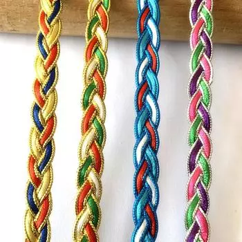 4 м/13,12 фута в каждой упаковке, красочные рождественские подарки, упаковка, планки, занавески для платья, ручная работа, ленты для шитья своими руками, изогнутые края, украшения, большая ширина 1,2 см