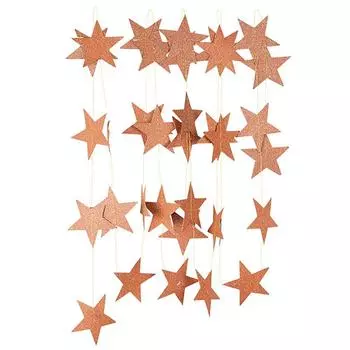 4 м блестящая звездная веревка с 7 см гирляндой баннер, сияющий на Рождество, день рождения, свадьбу, домашнюю витрину, подвесной орнамент, принадлежности для украшения золотой