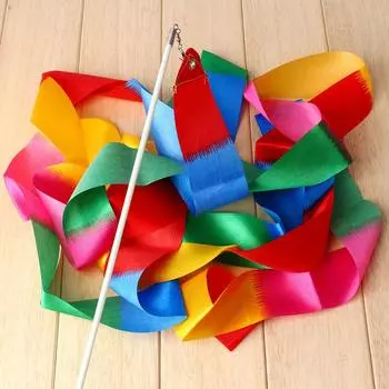 4 м Полиэстер Nastro Ginnastica Artistica Balletto Ritmica Danza Balletto