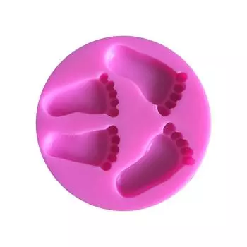 4 маленькие ножки для укладки помадки, форма для торта, инструменты для изготовления тортов, принадлежности для выпечки «сделай сам», форма для мыла ручной работы розовый