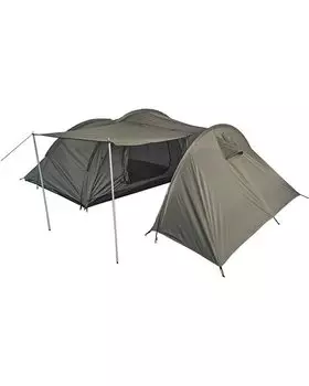 4-местная палатка с местом для хранения багажа и входными карнизами OLIVE DRAB MIL-TEC