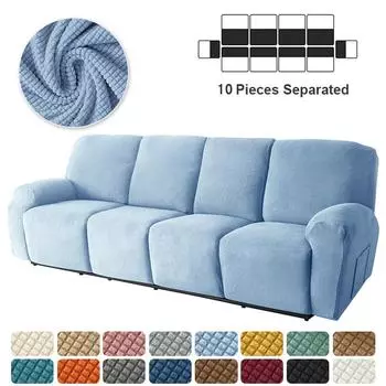 4-местный чехол для дивана с откидной спинкой, эластичный флисовый чехол для кресла, чехол для отдыха, чехлы для дивана, спандекс, чехлы на стулья для ленивых мальчиков