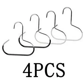 4 металлических крючка для шляп, прочные крючки без ворса, экономят место, идеально подходят для подвешивания шляп, использования в гардеробе и на открытом воздухе, конструкция без крючков. 2 black 2 white