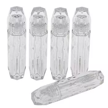 4 мл 5/10 шт. пустой тюбик для блеска для губ, контейнер для бальзама, тюбик для бальзама, бутылка с алмазной помадой 5Pcs