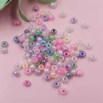 4 мм 100 шт. для изготовления ювелирных изделий, чешское стекло, ручная работа, карамельный кремовый цвет, бисер, изготовленный своими руками, браслет, ожерелье, материал ручной работы 4mm 100Pcs бежевый