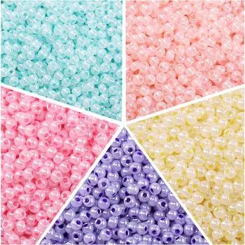 4 мм 10 г/пакет кремового цвета качественные стеклянные рисовые бусины DIY браслет ожерелье серьги кольцо ювелирные изделия аксессуары 4mm 10g/bag