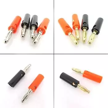 4 мм банановый штекер с золотой пластиной, разъемы, винт для аудиодинамика, винт для аудиодинамика, тестовый провод type 2