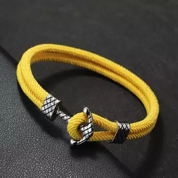 4 мм браслет из миланской веревки ручной работы античное серебро цвет якорь браслет для мужчин крутая повязка ювелирные изделия Homme чёрный