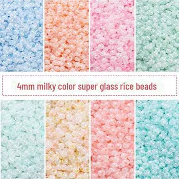 4 мм бусины-россыпи из циркониевого крема «макарон» для самодельных украшений и вышивки крестиком 160 pieces