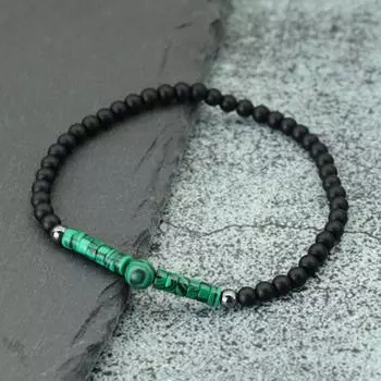 4 мм черный матовый бисер мужской браслет сплетенный императорский бирюзовый бисер женский новый простой браслет на запястье ювелирные изделия зелёный