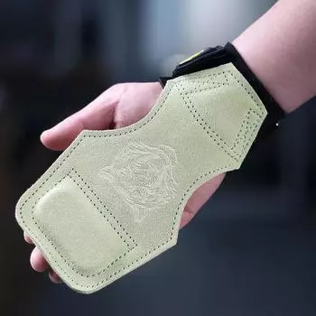 4 мм из коровьей кожи, силовые тренировки, фитнес, бодибилдинг, упражнения, защита ладоней, перчатки для турника, защита запястий зелёный