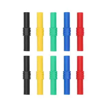 4 мм изолированный банановый переходник гнездо-гнездо 5 цветов адаптер для инверторов