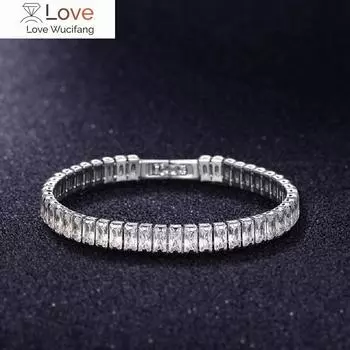 4 мм кубический цирконий зеленый теннисный браслет цепочка браслеты для женщин мужчин золото серебряный цвет цепочка на руку Cz цепь Homme ювелирные изделия 19cm length