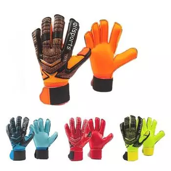 4 мм латексные вратарские перчатки, защита пальцев, утолщенные футбольные вратарские перчатки, профессиональные футбольные вратарские перчатки 5