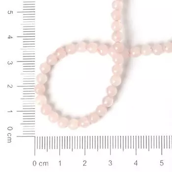 4 мм натуральные розовые хрустальные бусины, свободные круглые кварцевые бусины для изготовления ювелирных изделий, браслет, ожерелье, серьги 4mm approx 93pcs розовый