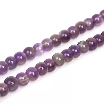 4 мм натуральный аметист кристалл круглые свободные бусины для изготовления ювелирных изделий своими руками ожерелье браслет серьги 4mm approx 93pcs фиолетовый